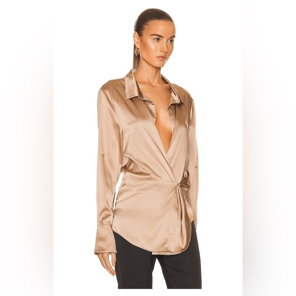 (NEW w/ TAGS, never worn) SER.O.YA Karry Shirt - XS, Natural - Picture 2 of 4